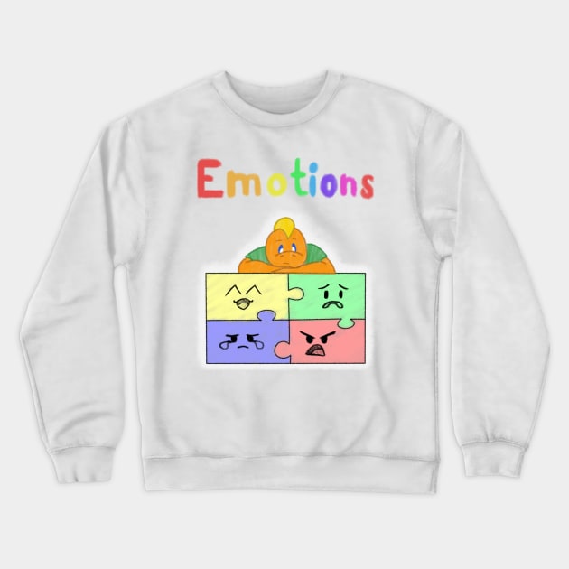 Kazzy's Emotions Shirt Crewneck Sweatshirt by KendraHowland.Art.Scroll